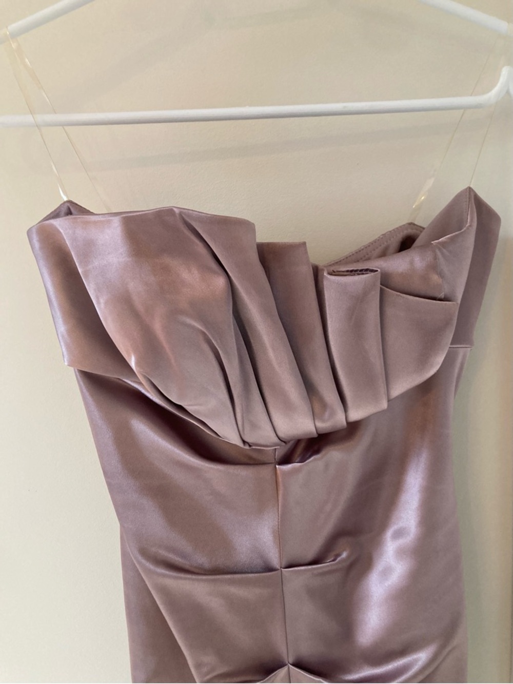 Le Chateau Formal Strapless Satin Dress - Picture 2 of 5